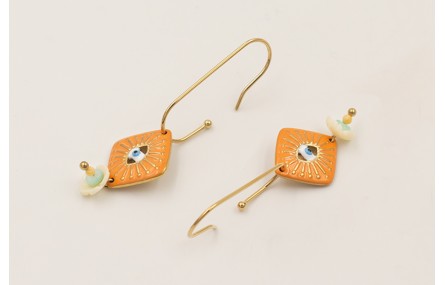 Pendientes acero inoxidable gancho semicerrado con