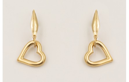 Pendientes acero inoxidable gancho gota con colgan