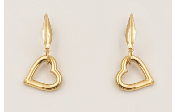 Pendientes acero inoxidable gancho gota con colgan