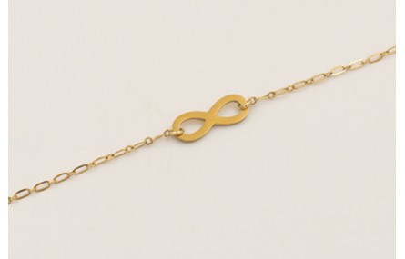 Pulsera cadena eslabón alargado de acero inoxidabl