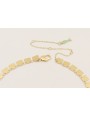 Collar cadena cuadrados colgando con colgantes esm