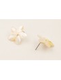 Pendientes flor nacar.