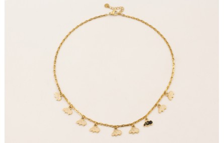 Collar ACERO INOXIDABLE cadena eslabón gota con co