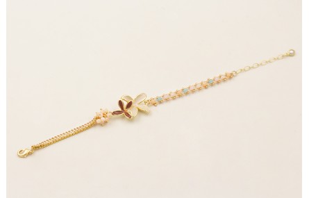 Pulsera cadena strass rectangular cristal, burruño