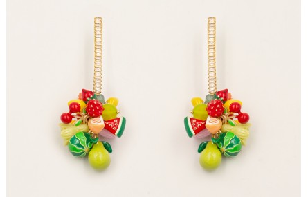 Pendientes lanina strass cristal con colgantes fru