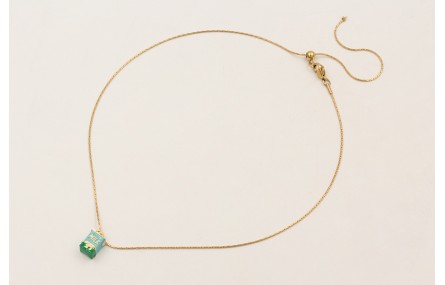 Collar cadena ACERO INOXIDABLE con colgante caja l