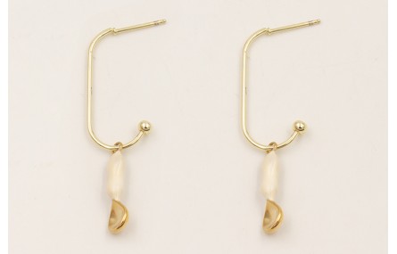 Pendientes anzuelo de  ACERO INOXIDABLE con colgan