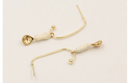 Pendientes anzuelo de  ACERO INOXIDABLE con colgan