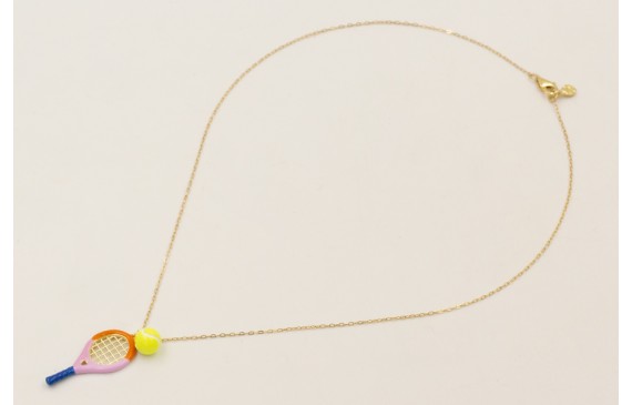 Solitario cadena eslabón pequeño dorado con colgan