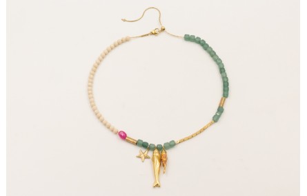 Collar completo ACERO INOXIDABLE extensible con bo