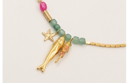 Collar completo ACERO INOXIDABLE extensible con bo