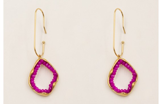 Pendientes anzuelo ACERO INOXIDABLE con colgante b