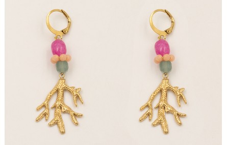 Pendientes ACERO INOXIDABLE cierre redondo con pep