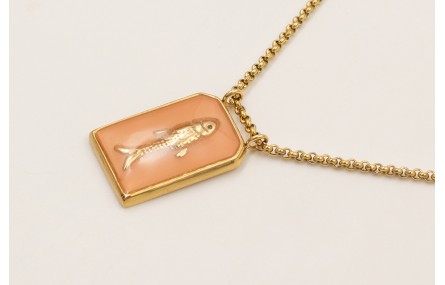 Solitario ACERO INOXIDABLE cadena aritos pequeños 