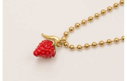 Collar completo bolas medianas con regulador ACERO