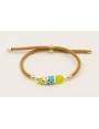 Pulsera cordón preparado para pulsera color marrón