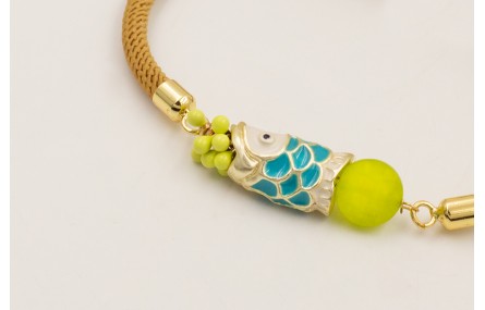 Pulsera cordón preparado para pulsera color marrón