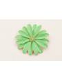 Broche flores grandes esmalte turquesas con ramill