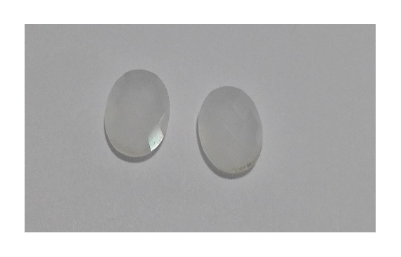 Cristal para cabujón 10,5*8,1mm Blanco opal