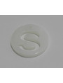 Letra calada 15mm Nacar S