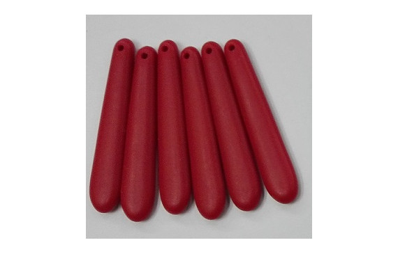 Pieza colgante plastico Rojo 45*8*4mm
