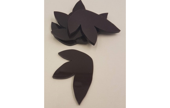 Tulipán Metacrilato 52*41mm Marrón