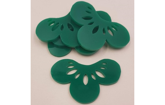 Flor Metacrilato 50*33 Verde