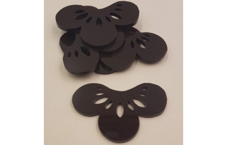 Flor Metacrilato 50*33 Gris