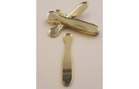 Pivote Metacrilato 54*9mm Dorado Espejo