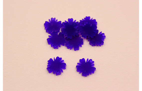 Flor Metacrilato 13mm diámetro Morado