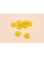 Flor Metacrilato 13mm diámetro Amarillo