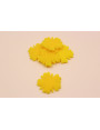 Flor Metacrilato 36mm diámetro Amarillo