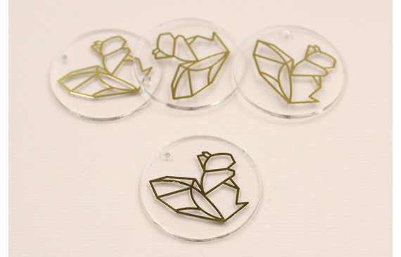 Disco Metacrilato de 30mm y lamina Ardilla