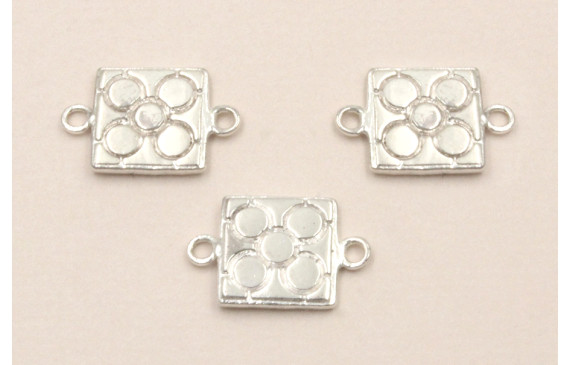 Entrepieza Plata 925 Baldosa Bilbao 9*9mm