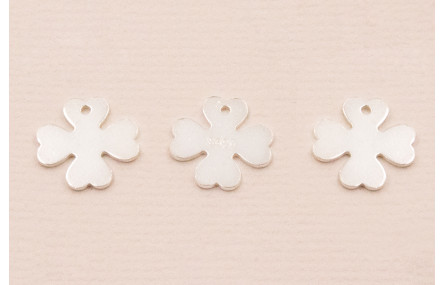 Colgante Trebol Plata 925 10*10mm
