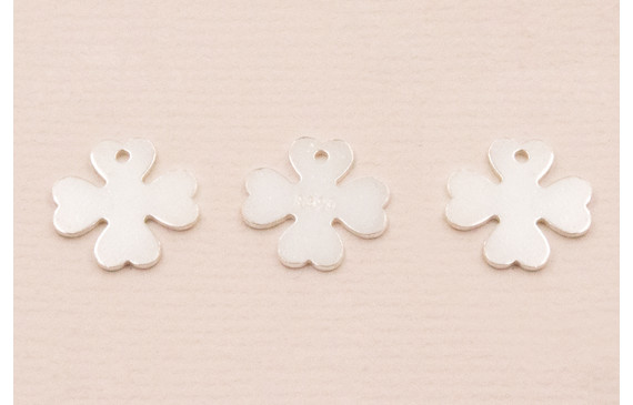 Colgante Trebol Plata 925 10*10mm