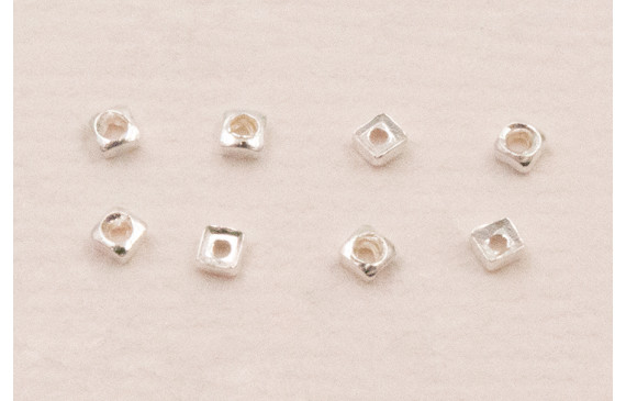 Entrepieza cuadrada Plata 925 1*1mm