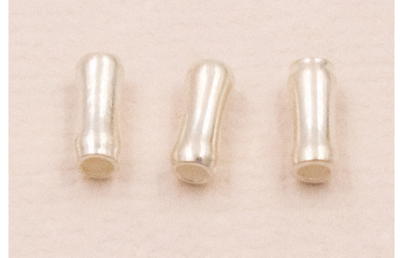 Tubo redondeado Plata 925 5*1,8mm Interior 1mm