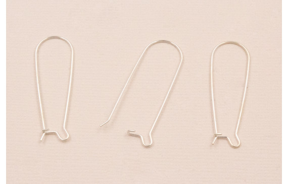 Gancho Pendiente Gota Plata 925 de 33*11mm