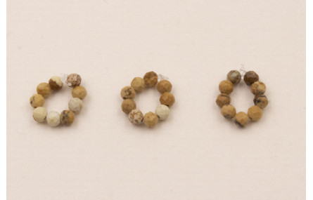 aro de 9 Piedras Cuarzo Tonos Marrones