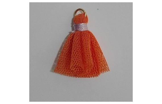 Pompon tul 25mm mostaza