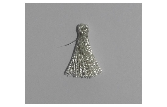 Pompon Metálico 16mm plata