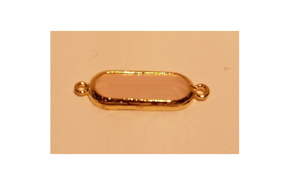 Cristal 16*5mm doble Aro Rosa Opal