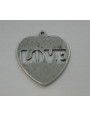 Chapa LOVE 23*23 Plata Vieja