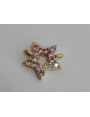 Estrella microbrillos 8mm diametro O.Mate+Rosa