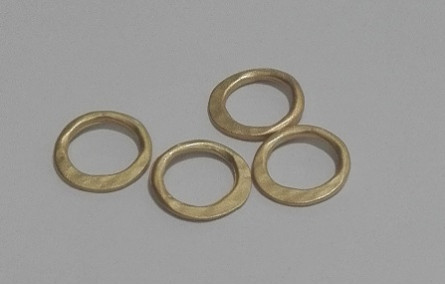 Aro Irregular 10mm Oro Mate