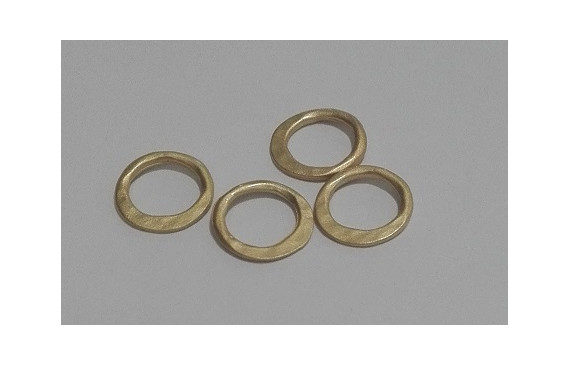 Aro Irregular 10mm Oro Mate
