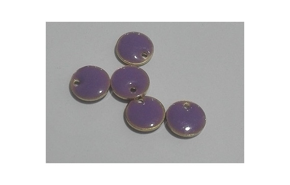 Disco esmaltado 8mm Morado