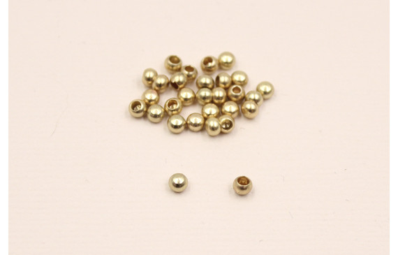 Bolita terminal Oro Mate 3*1,5mm