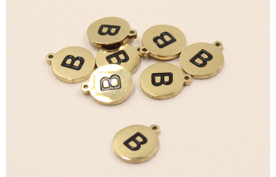 Chapa acero Inoxidable 10mm letra  B